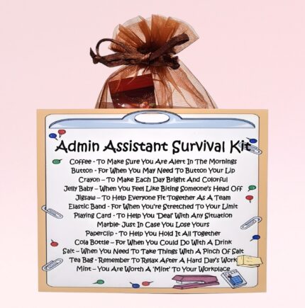 Fun Novelty Gift for an Admin Assistant ~ Admin Assistant Survival Kit