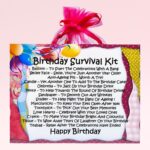 Birthday Survival Kit (Pink) ~ Fun Novelty Birthday Gift