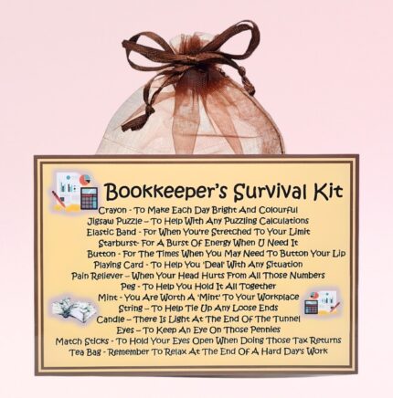 Fun Gift for a Bookkeeper ~ Bookkeeper's Survival Kit