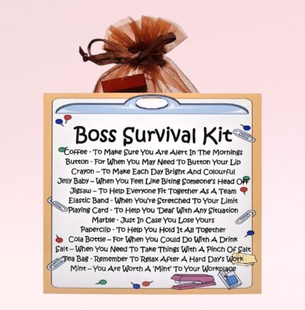 Fun Novelty Gift for a Boss ~ Boss Survival Kit