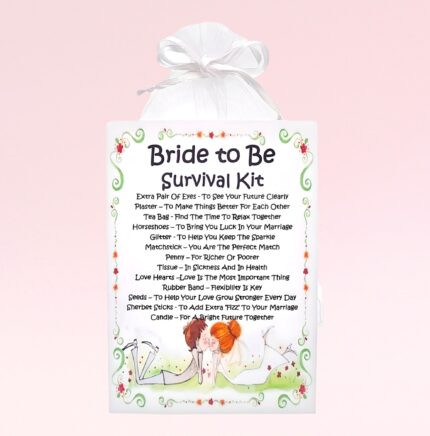 Fun Novelty Gift for a Bride To Be ~ Bride To Be Survival Kit