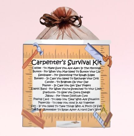 Fun Novelty Gift for a Carpenter ~ Carpenter's Survival Kit