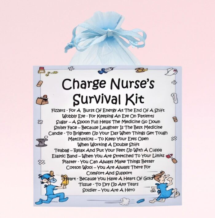 Novelty Gift for a Charge Nurse ~ Charge Nurse's Survival Kit