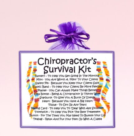 Fun Novelty Gift for a Chiropractor ~ Chiropractor's Survival Kit