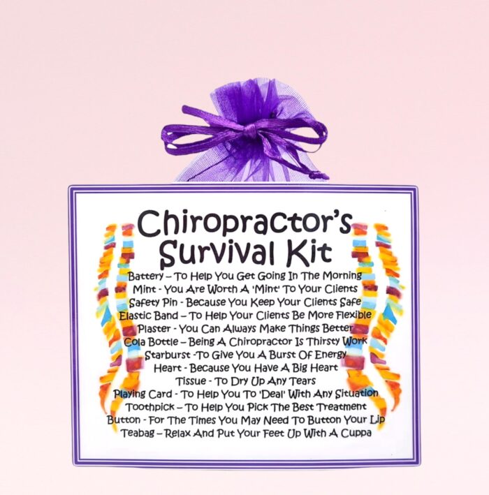 Fun Novelty Gift for a Chiropractor ~ Chiropractor's Survival Kit