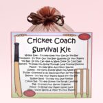 Cricket Coach Survival Kit ~ Fun Gift for a Cricket Coach