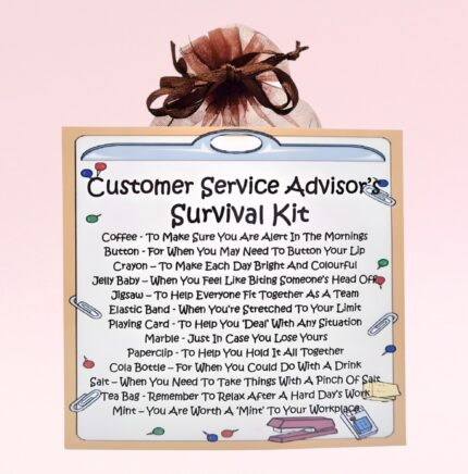 Fun Gift for a Customer Service Advisor ~ Customer Service Advisor's Survival Kit