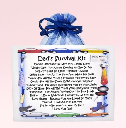 Sentimental Novelty Gift for Dad ~ Dad's Survival Kit (NEW)