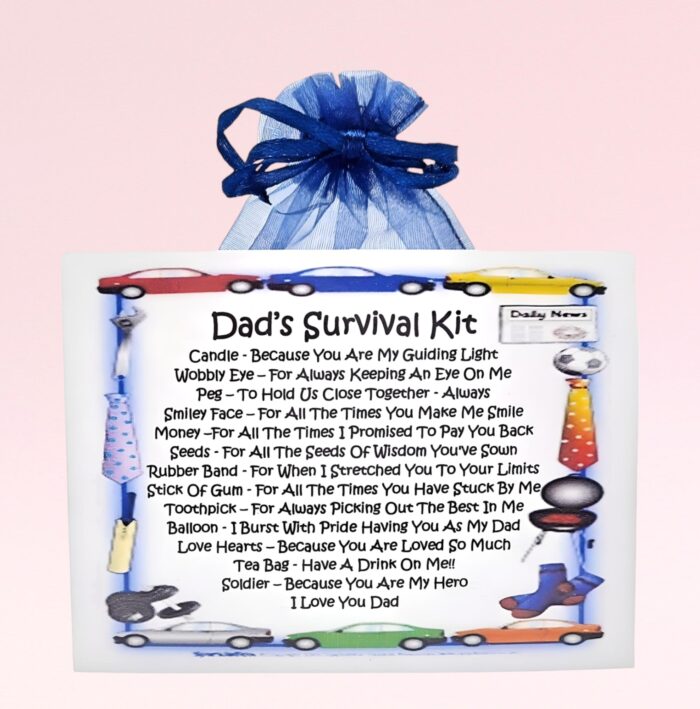 Sentimental Novelty Gift for Dad ~ Dad's Survival Kit (NEW)