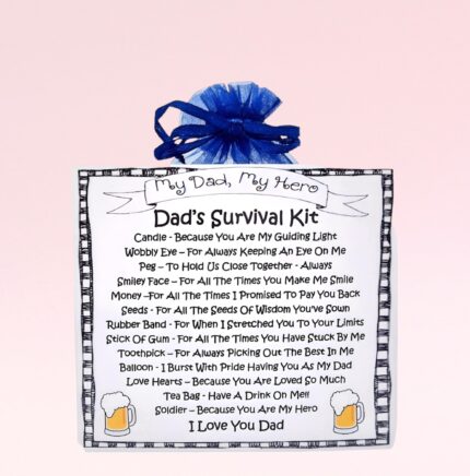 Sentimental Novelty Gift for Dad ~ Dad's Survival Kit