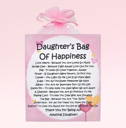 Sentimental Gift for a Daughter ~ Daughter's Bag of Happiness