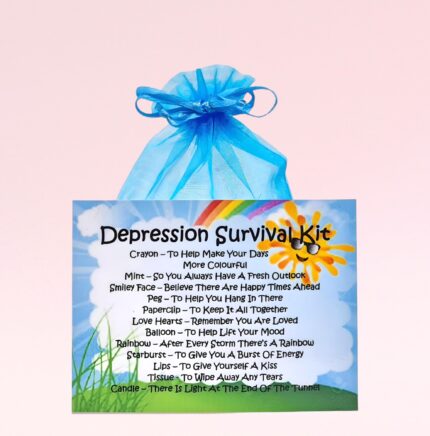 Fun Novelty Cheer Up Gift ~ Depression Survival Kit