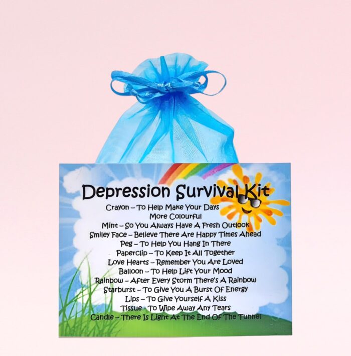 Fun Novelty Cheer Up Gift ~ Depression Survival Kit