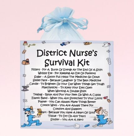 Novelty Gift for a District Nurse ~ District Nurse's Survival Kit