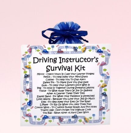 Novelty Gift for a Driving Instructor ~ Driving Instructor's Survival Kit