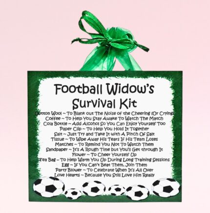 Fun Gift for a Football Widow ~ Football Widow's Survival Kit