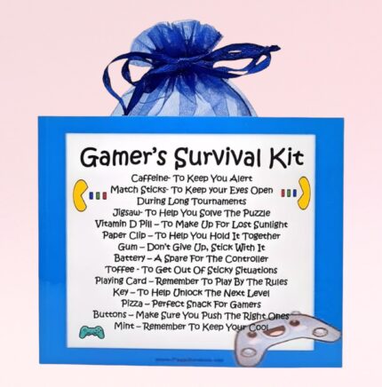 Fun Novelty Gift for a Gamer ~ Gamer's Survival Kit