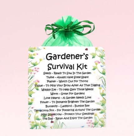 Fun Novelty Gift for a Gardener ~ Gardener's Survival Kit