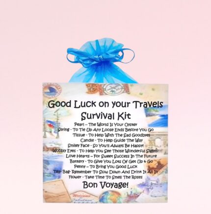 Fun Novelty Good Luck | Goodbye Gift ~ Good Luck on your Travels Survival Kit