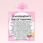 Granddaughter's Bag of Happiness ~ Sentimental Gift for a Granddaughter