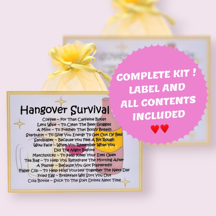 Hangover Survival Kit ~ Fun Novelty Gift - Image 2