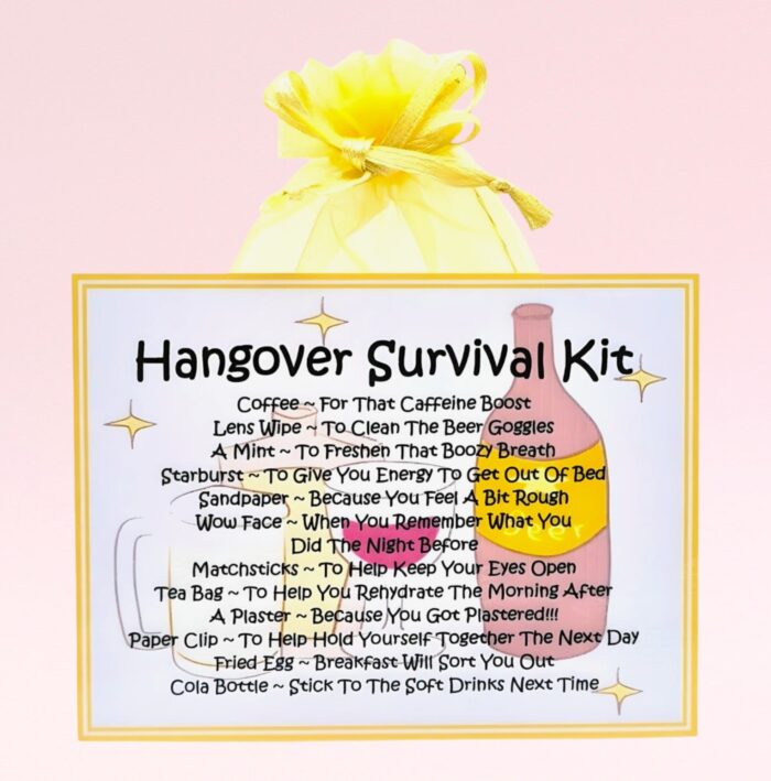 Fun Novelty Hangover Survival Kit