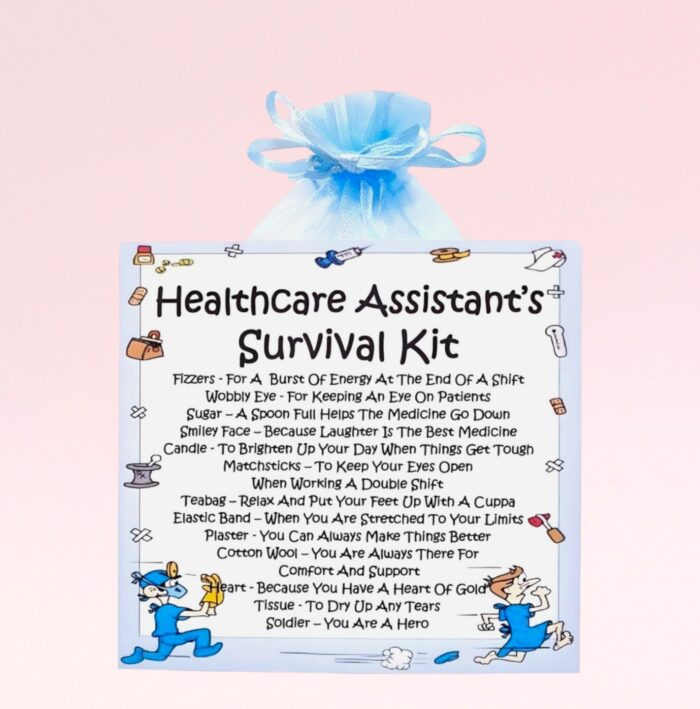 Novelty Gift for a Healthcare Assistant ~ Healthcare Assistant's Survival Kit