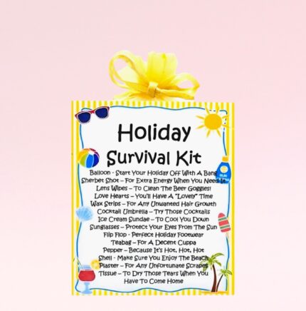 Fun Novelty Holiday Keepsake ~ Holiday Survival Kit