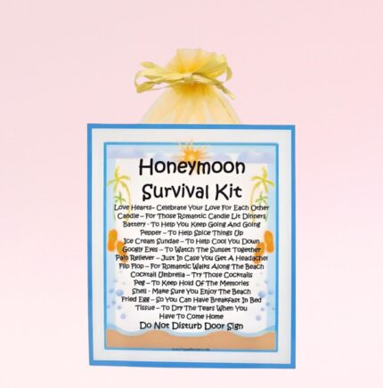 Fun Novelty Wedding Gift ~ Honeymoon Survival Kit