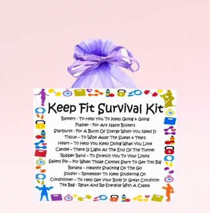 Fun Novelty Keep Fit Gift ~ Keep Fit Survival Kit