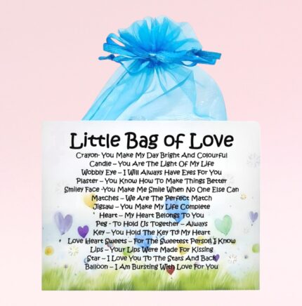Sentimental Gift of Love ~ Little Bag of Love (Blue)