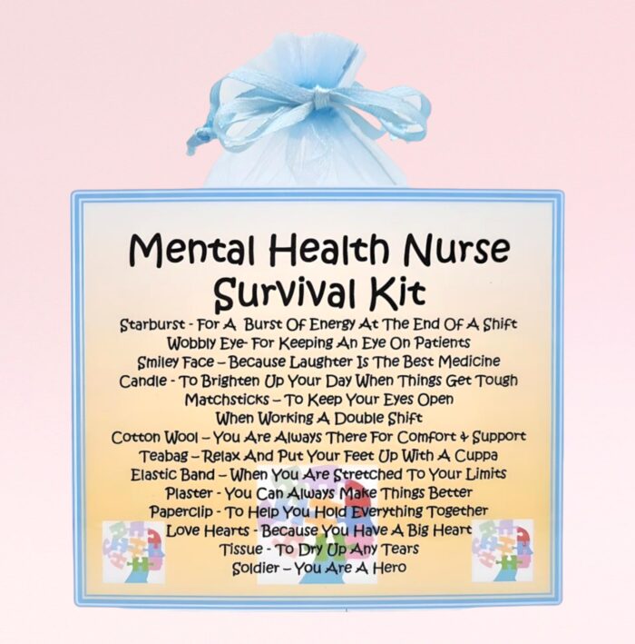 Fun Gift for a Mental Health Nurse ~ Mental Health Nurse Survival Kit