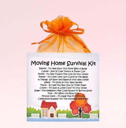 Fun Novelty New Home Gift ~ Moving Home Survival Kit