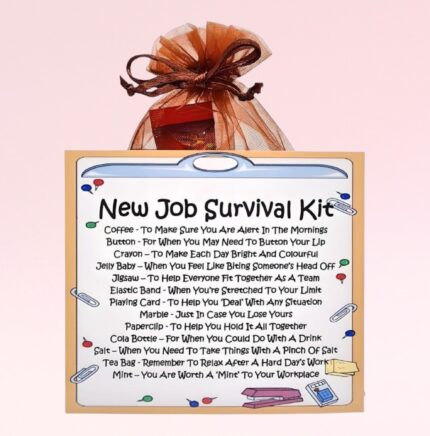 New Job Congratulations Gift ~ New Job Survival Kit 