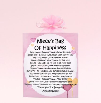 Fun Novelty Gift for a Niece ~ Niece's Bag of Happiness