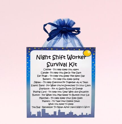 Fun Novelty Gift for a Night Shift Worker ~ Night Shift Worker's Survival Kit