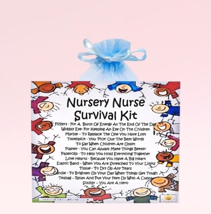 Fun Novelty Gift for a Nursery Nurse ~ Nursery Nurse Survival Kit