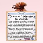 Operation's Manager Survival Kit ~ Fun Novelty Gift for an Operation's Manager