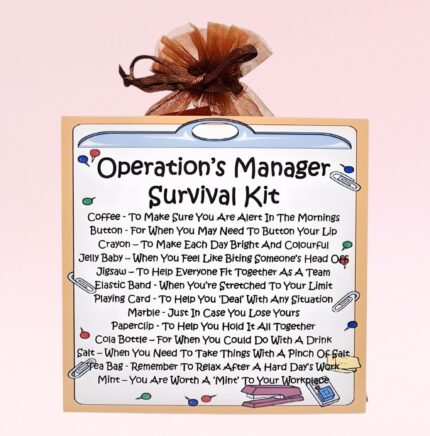 Operation's Manager Survival Kit ~ Fun Novelty Gift for an Operation's Manager