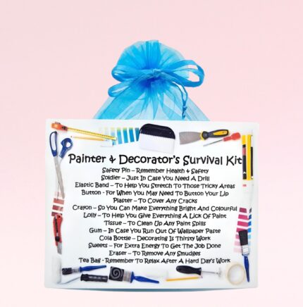 Fun Gift for a Painter & Decorator ~ Painter & Decorator's Survival Kit