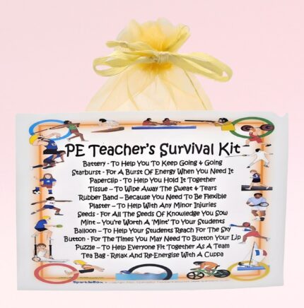 Fun Gift for a PE Teacher ~ PE Teacher's Survival Kit