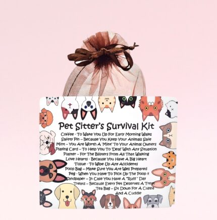Fun Novelty Gift for a Pet Sitter ~ Pet Sitter's Survival Kit