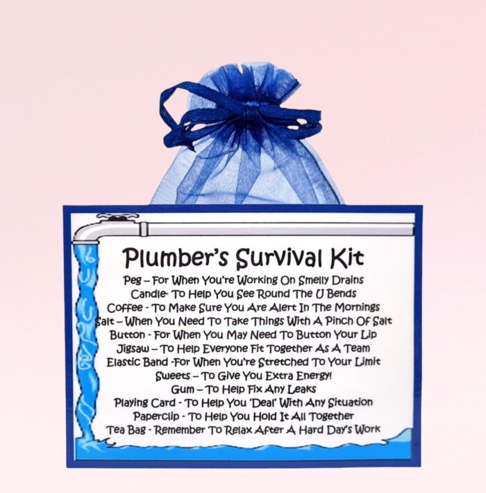 Fun Novelty Gift for a Plumber ~ Plumber's Survival Kit
