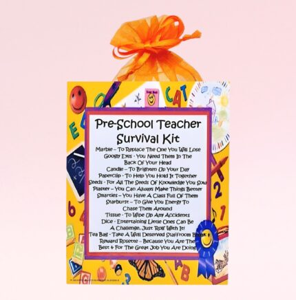 Fun Gift for a Teacher ~ Pre-School Teacher's Survival Kit