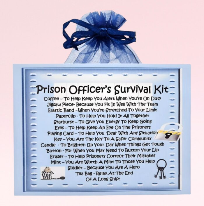 Novelty Gift for a Prison Officer ~ Prison Officer's Survival Kit