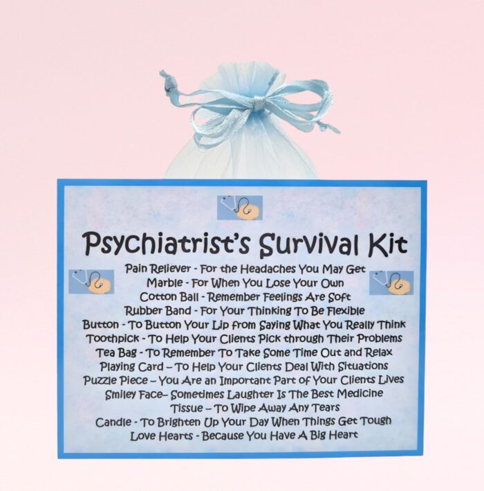 Fun Novelty Gift for a Psychiatrist ~ Psychiatrist's Survival Kit