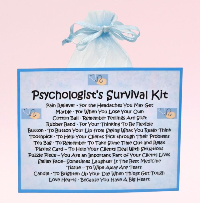 Fun Novelty Gift for a Psychologist ~ Psychologist's Survival Kit