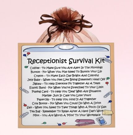 Receptionist's Survival Kit ~ Fun Novelty Gift for a Receptionist