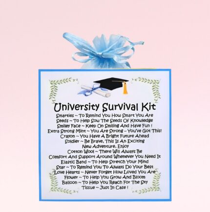 Fun Novelty Good Luck Gift ~ University Survival Kit