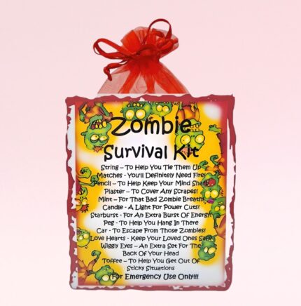 Fun Novelty Gift for a Zombie Lover ~ Zombie Survival Kit